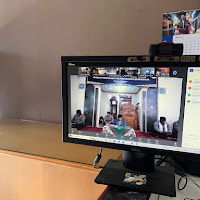Tingkatkan Imtaq, Polsek Cikijing Ikuti Binrohtal Melalui Zoom Meeting