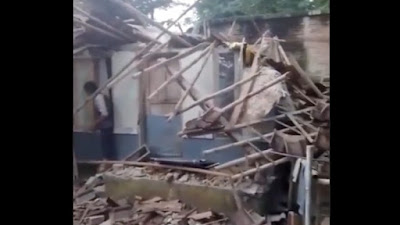 Dampak Gempa Banten M 6.7 Satu Rumah di Kampung Ranca Dema, Ci badak Rusak