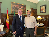Con Ignacio Gragera, Alcalde de Badajoz