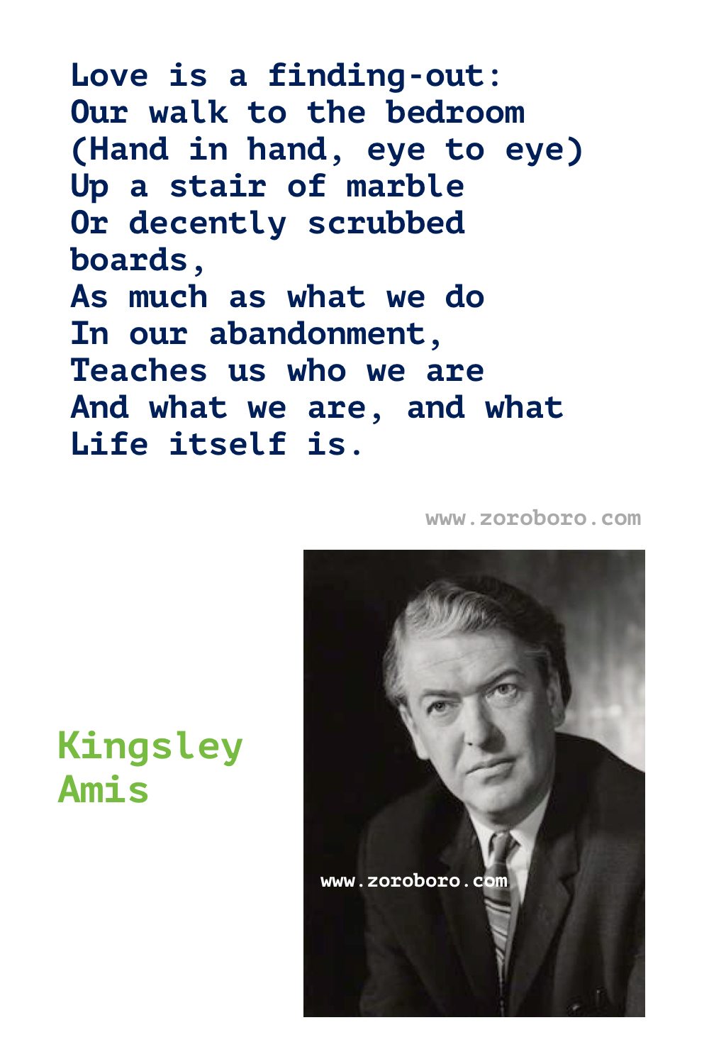 Kingsley Amis Quotes. Kingsley Amis (Author of Lucky Jim). Kingsley Amis Books Quotes. Kingsley Amis Quotes.