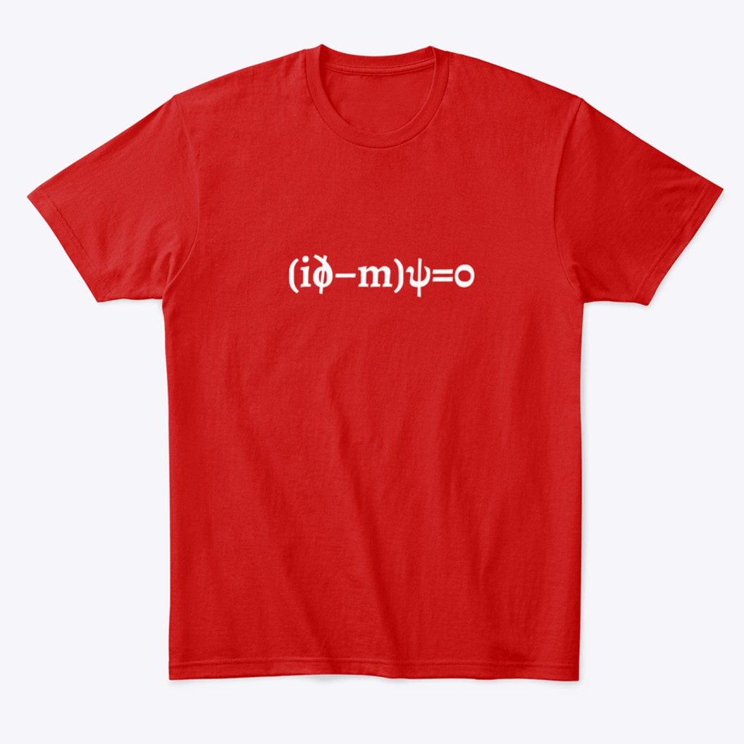 dirac equation t-shirt