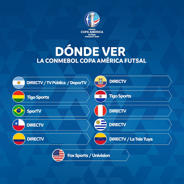Copa America de Futsal donde ver