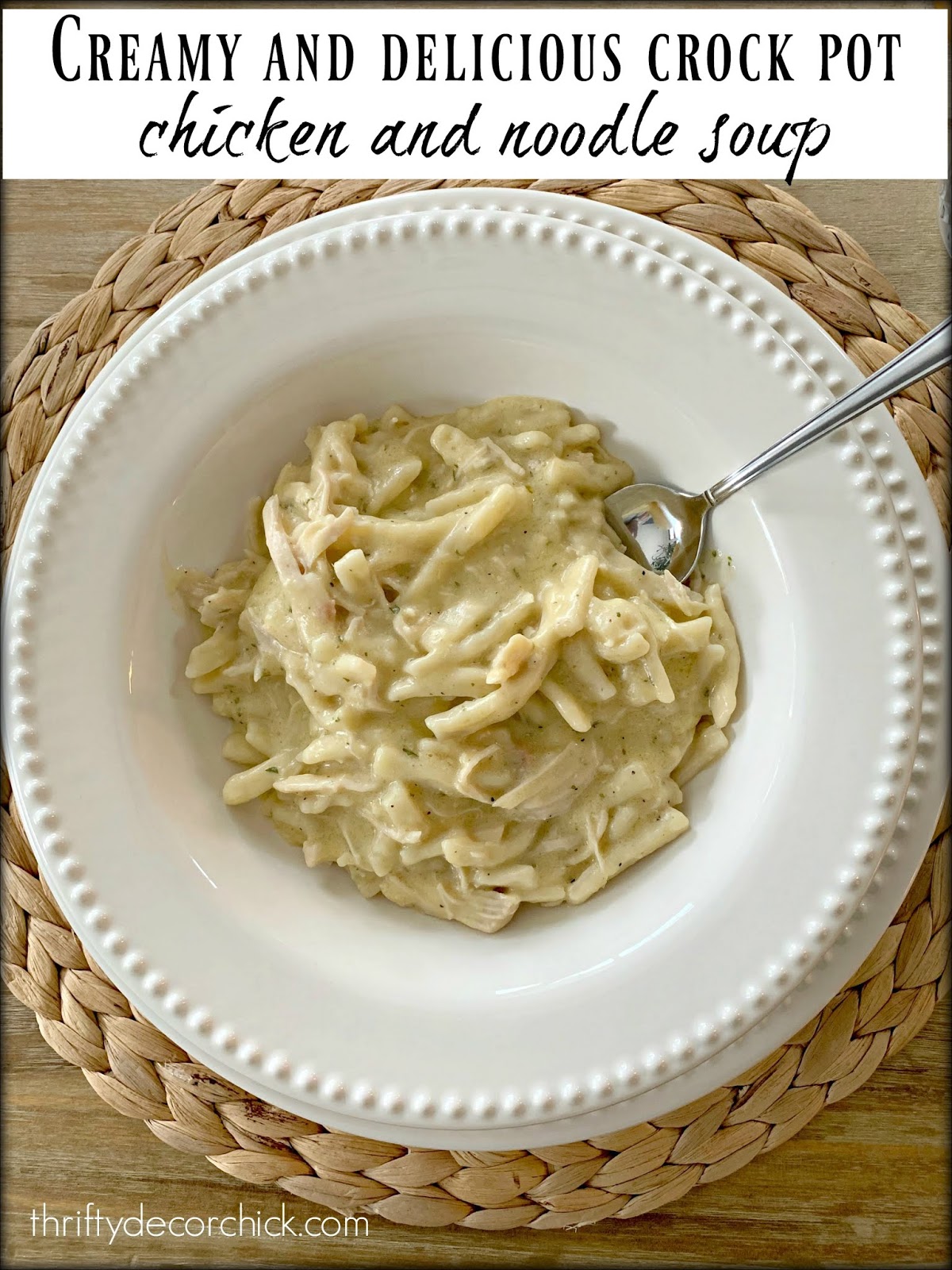 easy chicken noodle slow cooker