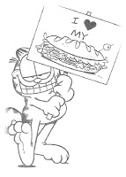 Garfield coloring page