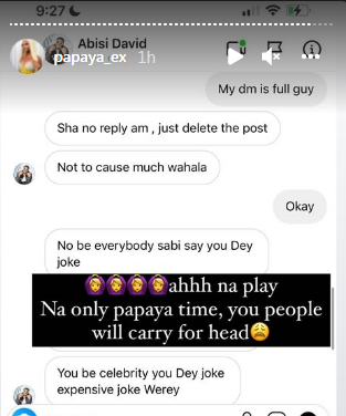 Papaya Ex Takes Down Post After Social Media User Drags Her Over Newly Acquired Mansion, Says Its Cruise