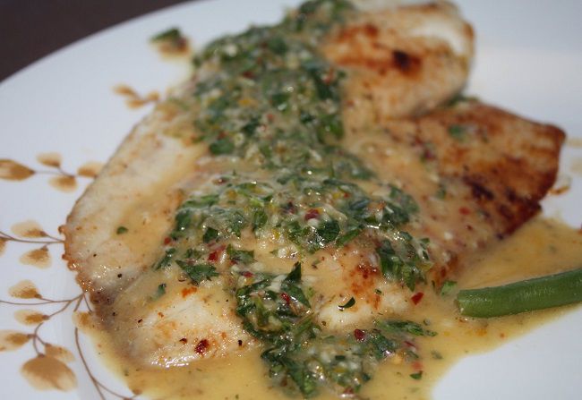 Pan Fried Tilapia with Bonefish Grill’s Chimichurri Sauce