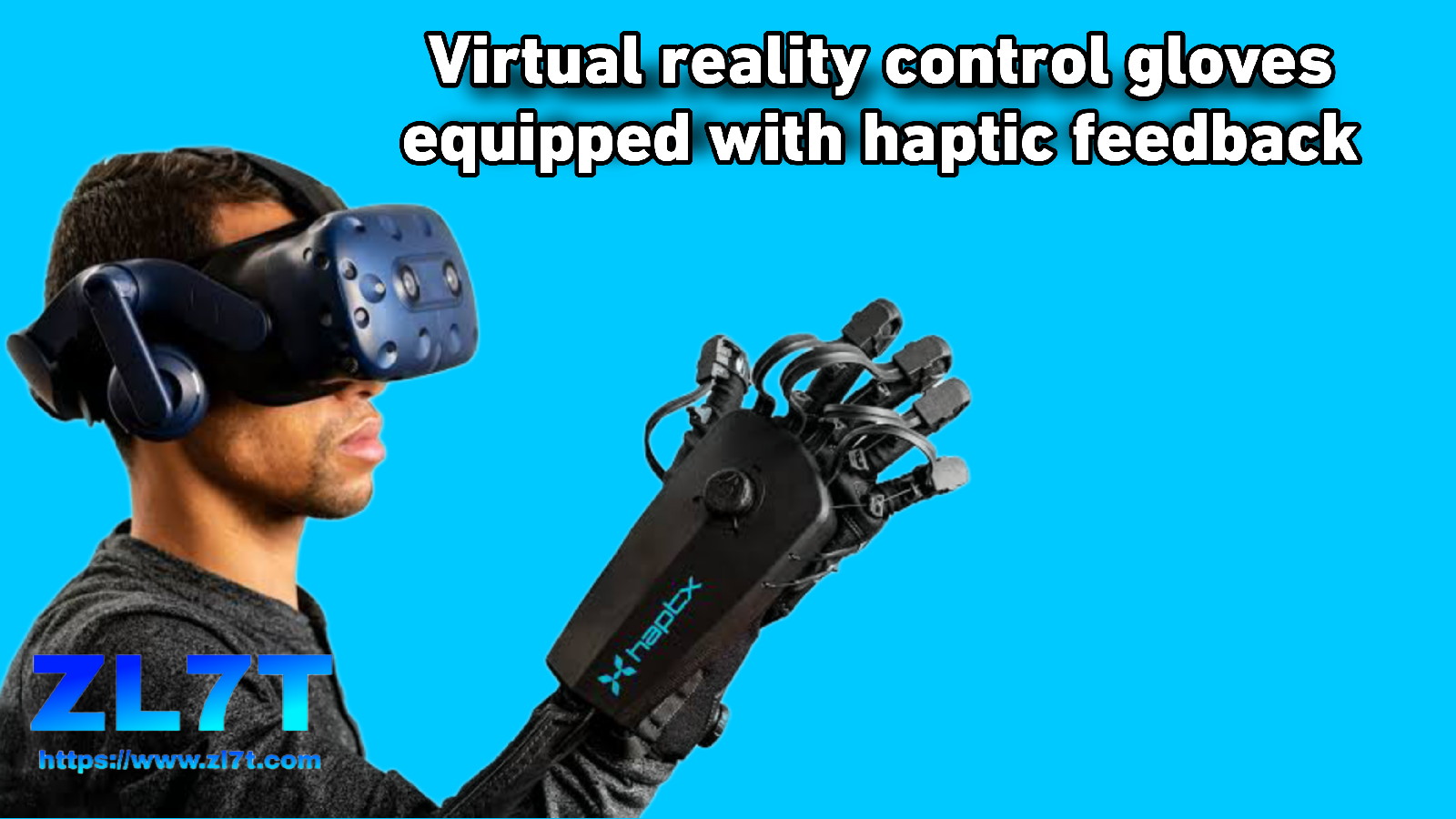 Virtual reality control gloves equipped with haptic feedback