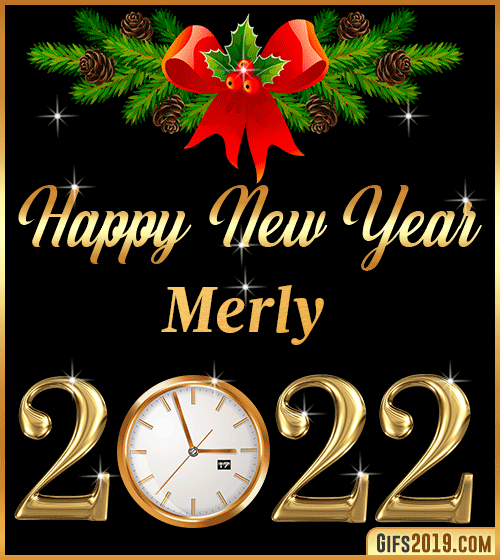 Gif Happy New Year 2022 Merly