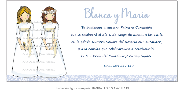 invitaciones primera comunion