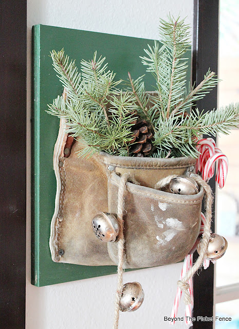 Create a Christmas Wall Hanging with a Thrift Store Toolbelt