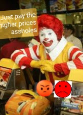 Cocky McDonald's executive Ronald K McDonald