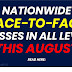 NATIONWIDE FACE-TO-FACE CLASSES IN ALL LEVELS THIS AUGUST