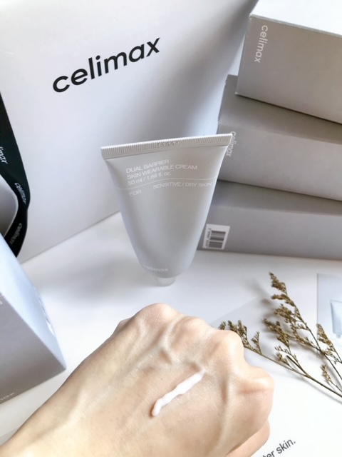 Celimax Dual Barrier Skin Wearable Cream Texture