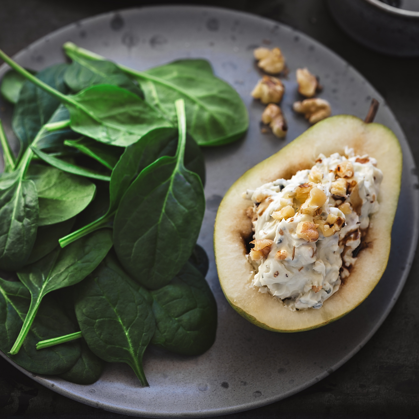 Pears, Blue Cheese and toasted Walnuts