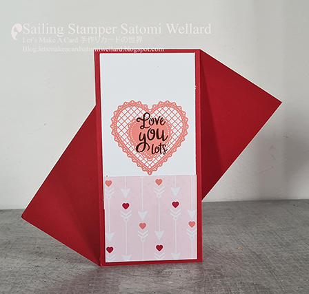 Stampin'Up! Heart Valentine’s Day Card by Sailing Stamper Satomi Wellard