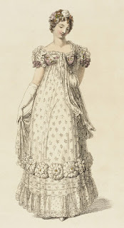 Fashion Plate, 'Evening Dress' for 'The Repository of Arts' Rudolph Ackermann (England, London, 1764-1834) England, London, June 1, 1816 Prints; engravings Hand-colored engraving on paper