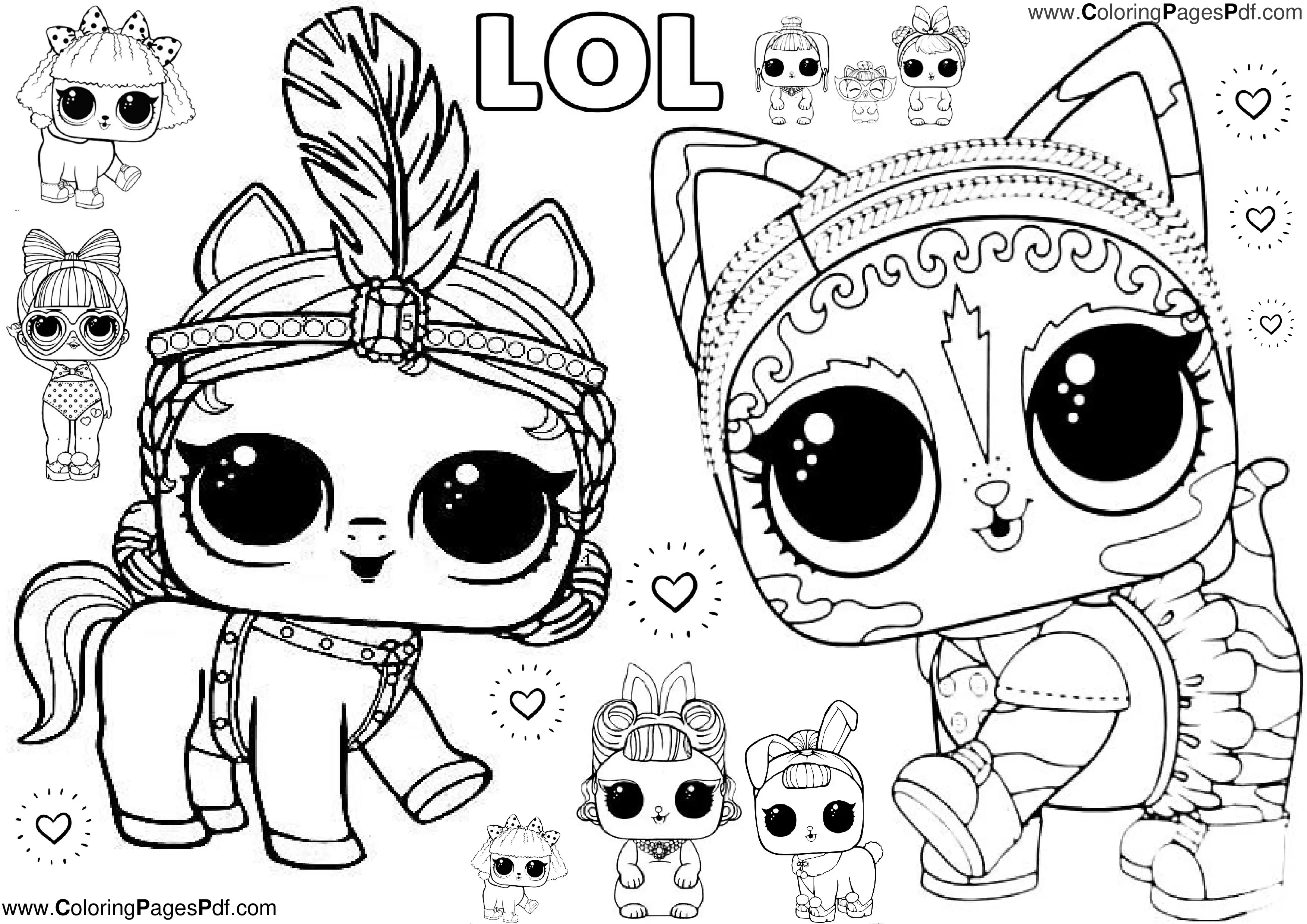 Lol pets coloring pages