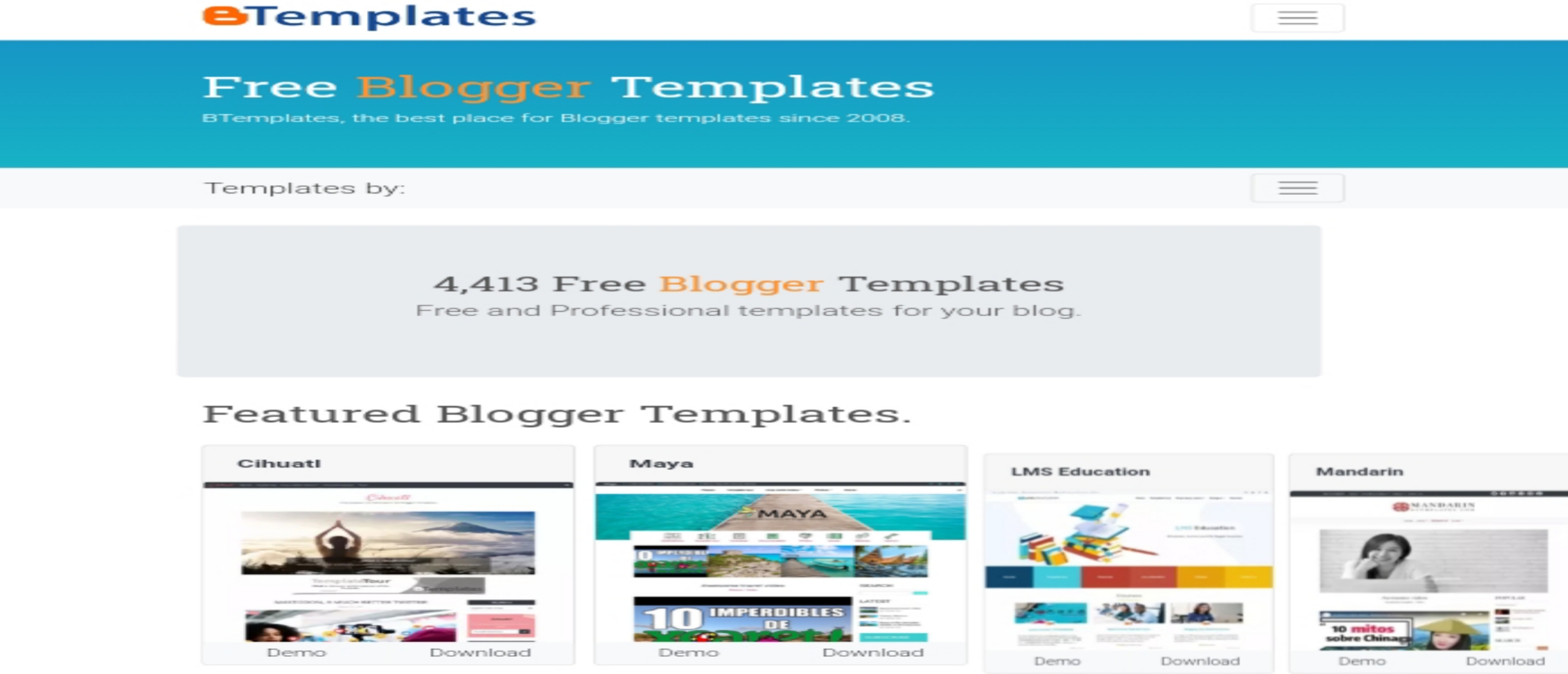 6 penyedia template blogger download gratis