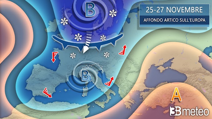 3BMETEO.COM: “Breve tregua nel weekend ma la prossima settimana torna il maltempo e la neve''