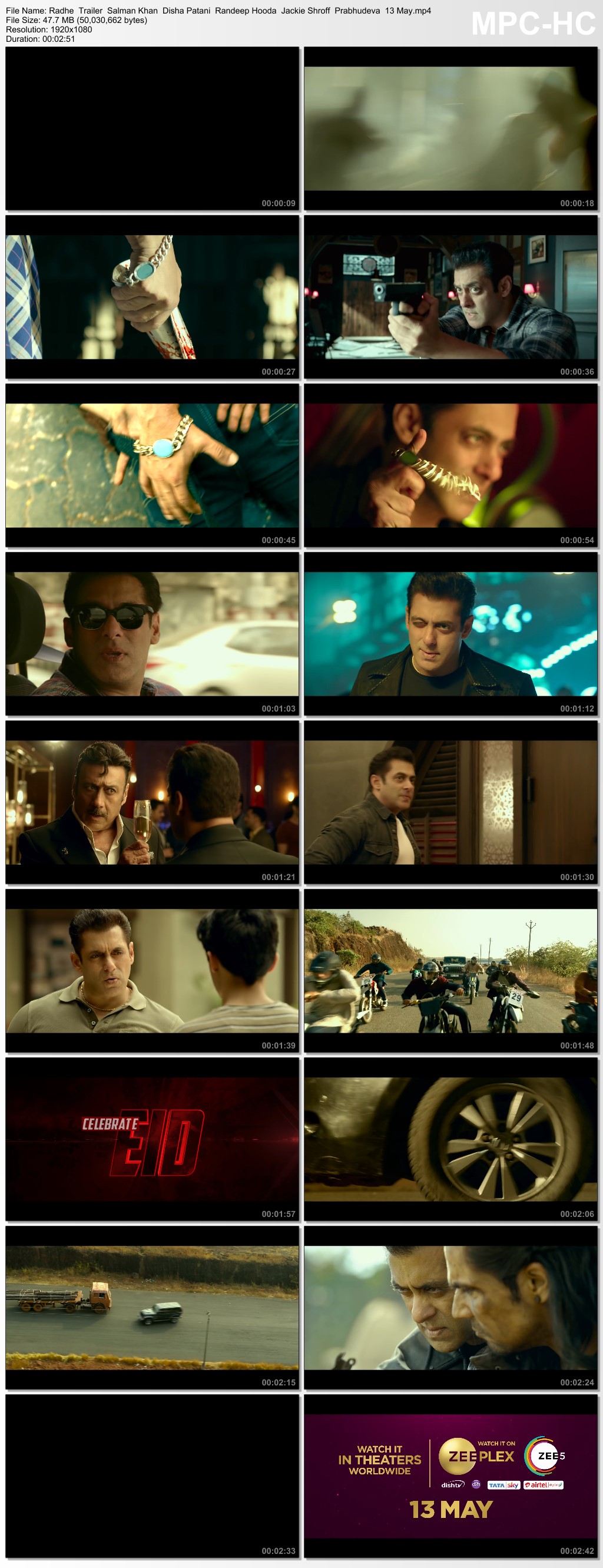Radhe Your Most Wanted Bhai (2021) Hindi Movie Download Moviesflix | Filmyzilla | Filmywap