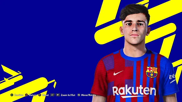 Pablo Gavi Face For eFootball PES 2021 V2