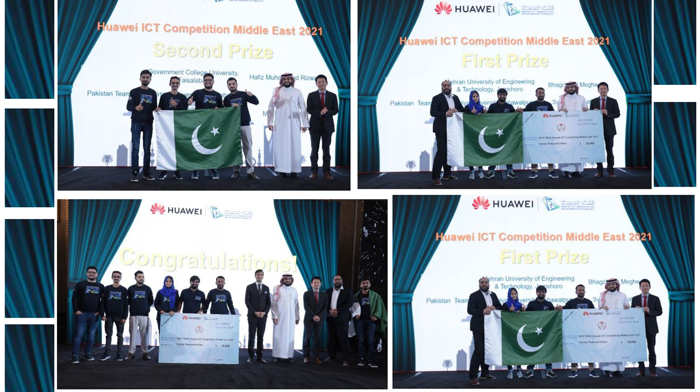 Pakistani students win top spots in Huawei ICT Competition Middle East 2021