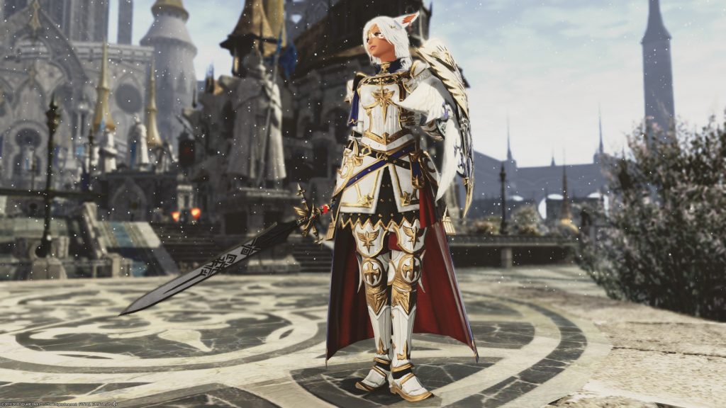 Job-specific armor of the paladin from the addon Shadowbringers