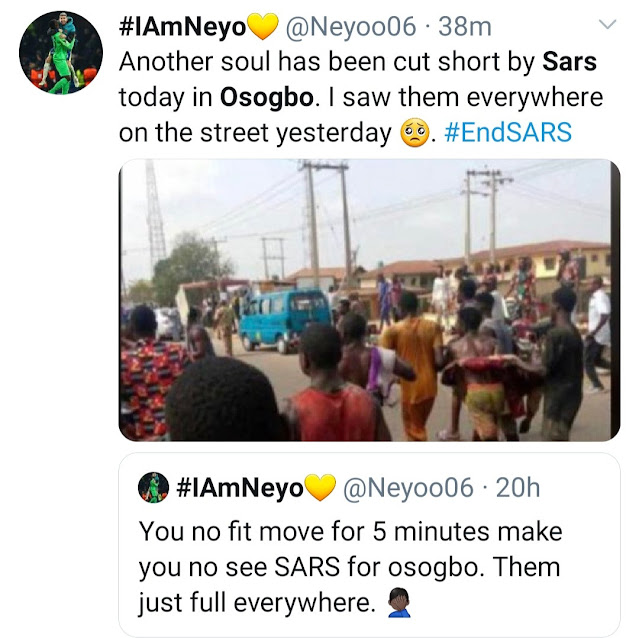 Pathetic! SARS official shoots youth dead in Osogbo (video)
