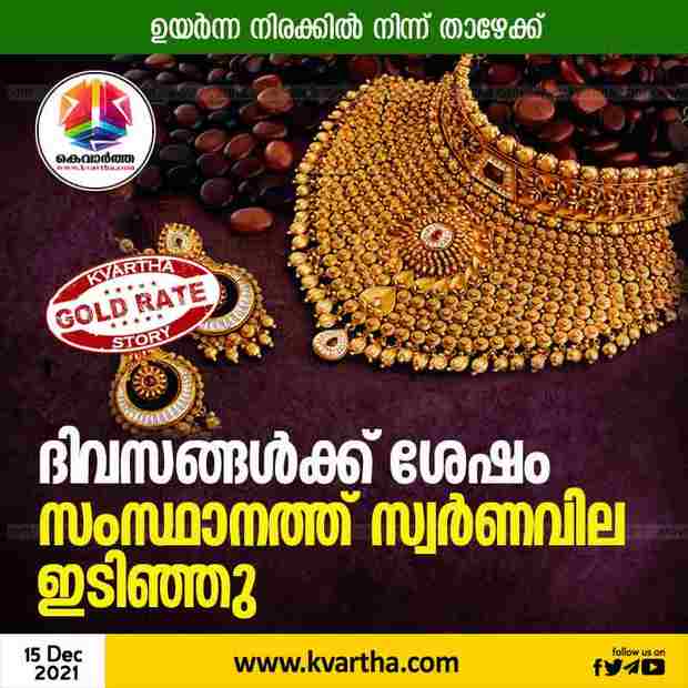 Kochi, News, Kerala, Gold, Price, Business, Gold price in Kerala today