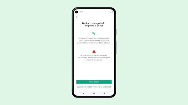 WhatsApp finalmente lança backups encriptados de ponta a ponta