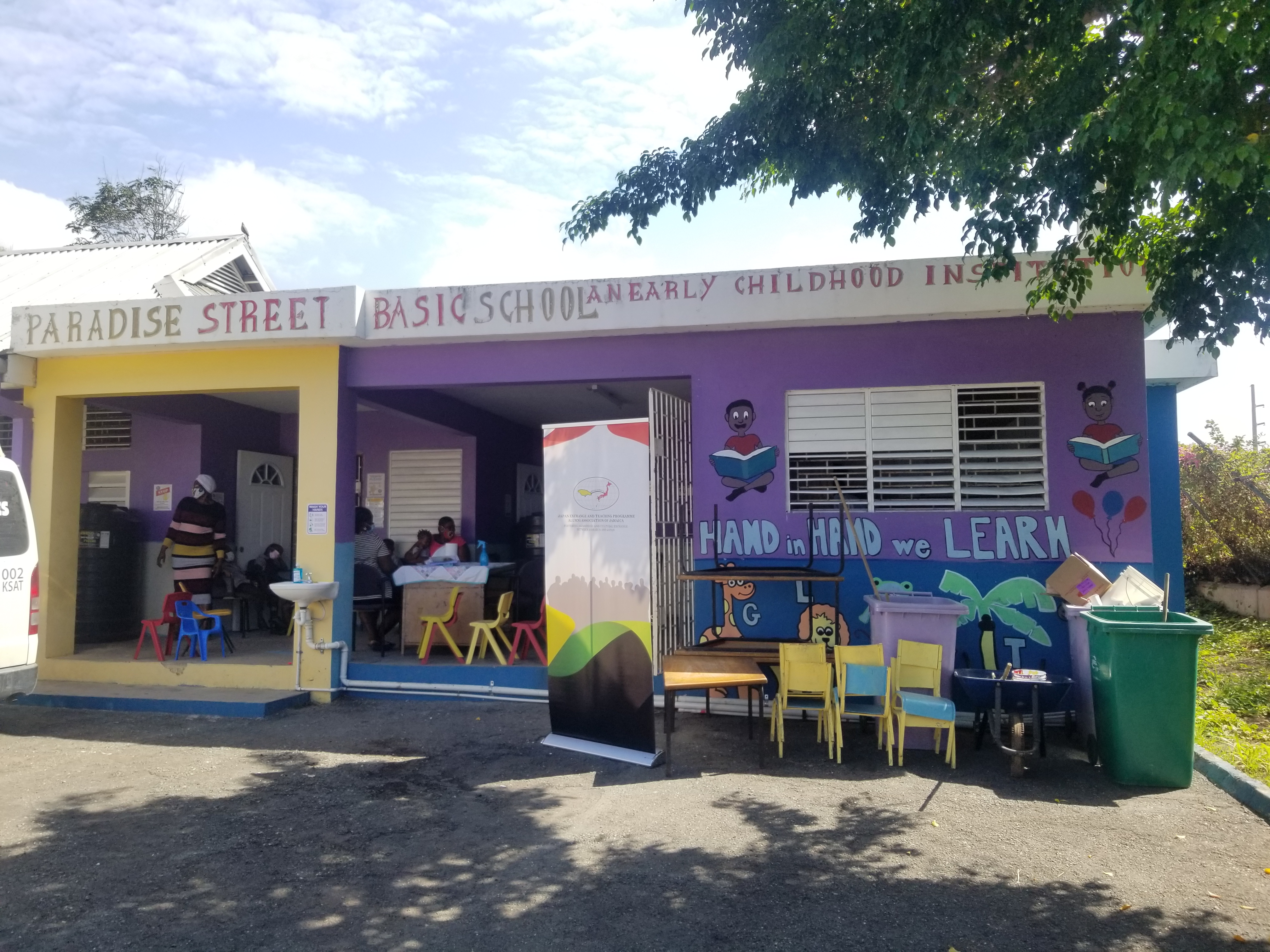 JAAJ and JETAA Jamaica visit Paradise Street Basic School