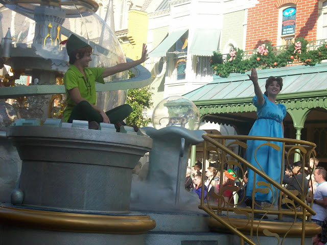 Peter Pan in Wendy in the Magic Kingdom Parade Walt Disney World
