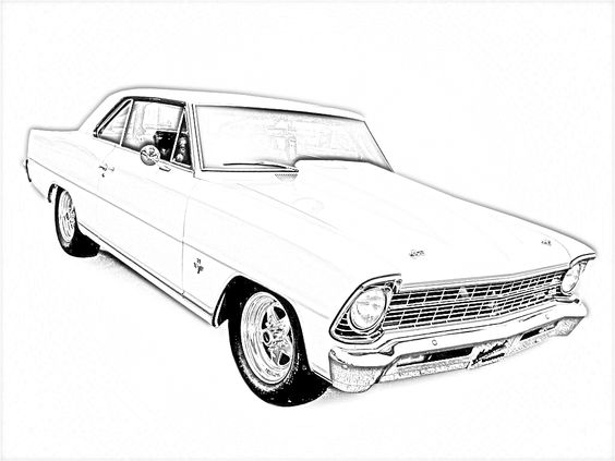 Old Chevy Coloring Pages