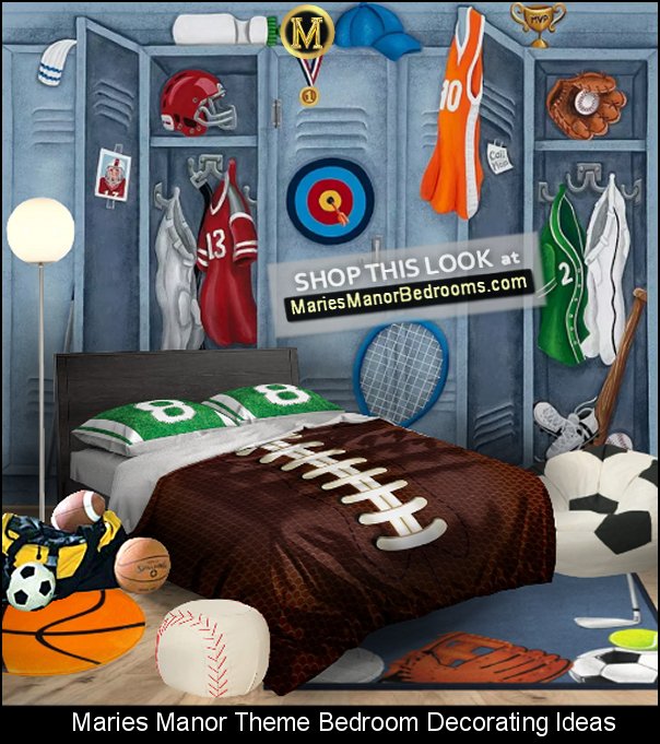 SPORTS BEDROOM IDEAS Sports themed rooms boys sports bedroom ideas SPORTS ROOM DECOR