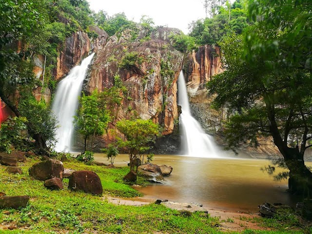 The 7-tiered Chat Trakan Waterfall is beautiful and mesmerizing.