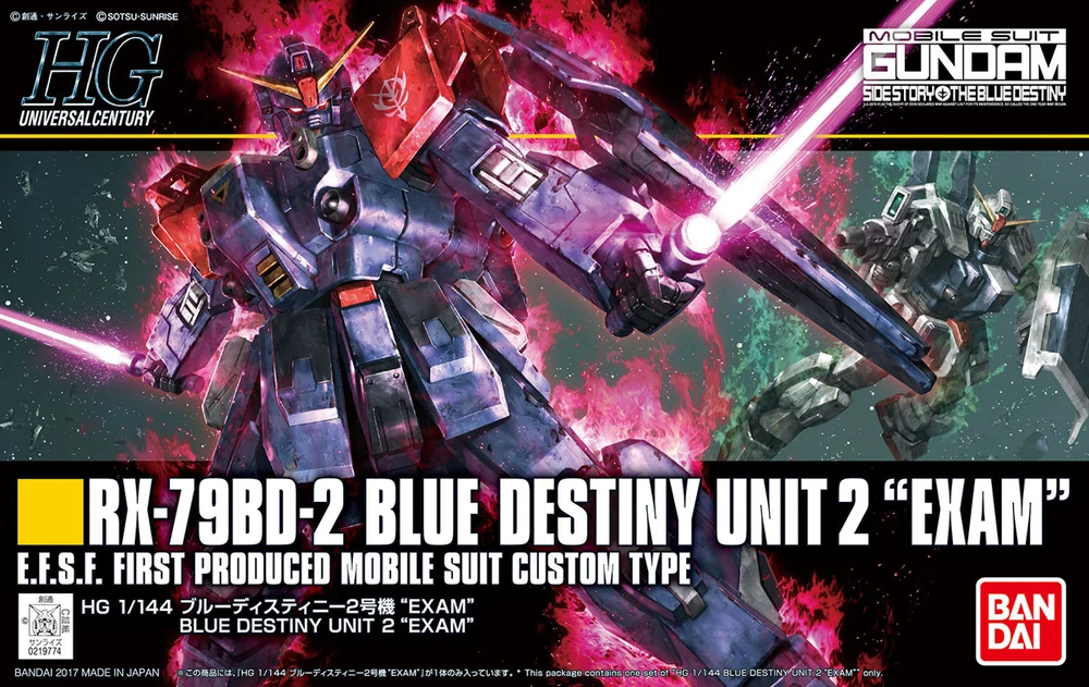 HGUC 1/144 RX-79BD-2 Blue Destiny Unit 2 "EXAM" -