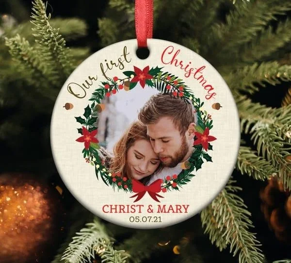 7. First Christmas Together Ornament