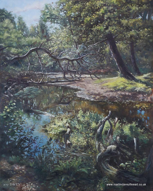 New Forest Blackwater Stream hampshire art