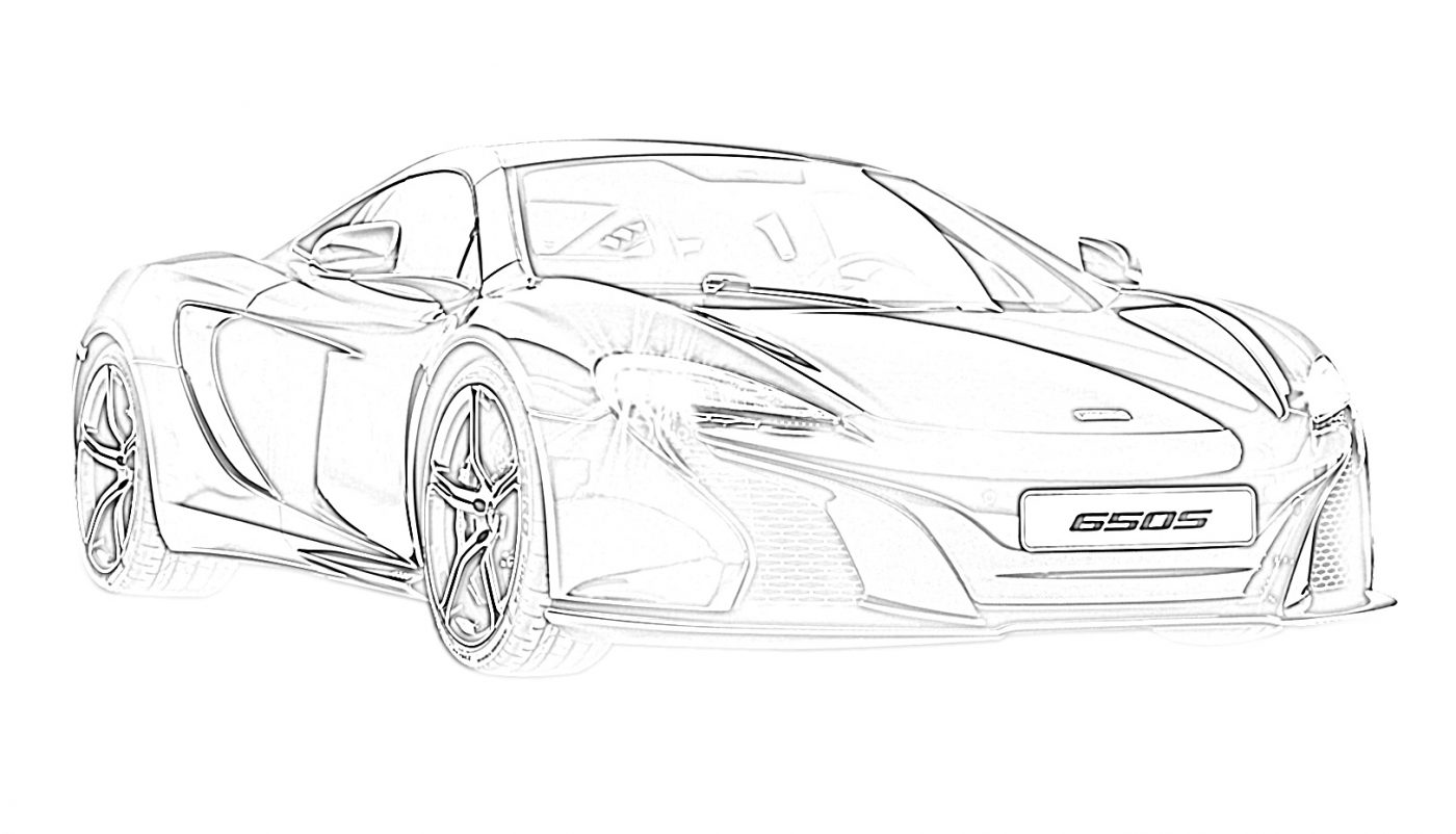 Free Sports Car Coloring Pages Download and Print