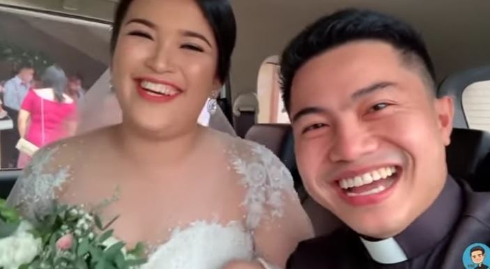 Fr. Roniel Sulit delivered the homily for his ex-girlfriend Korina's wedding