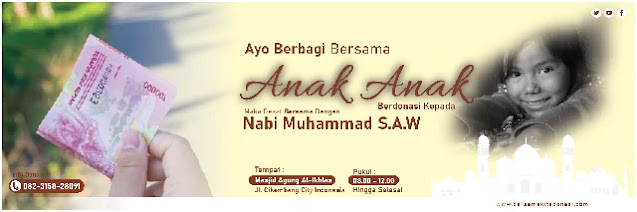 Download Banner Santunan Anak Yatim CDR Coreldraw Gratis