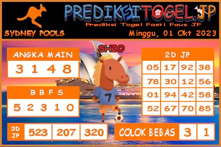 Prediksi Togel Sidney JP Minggu 01 Oktober 2023