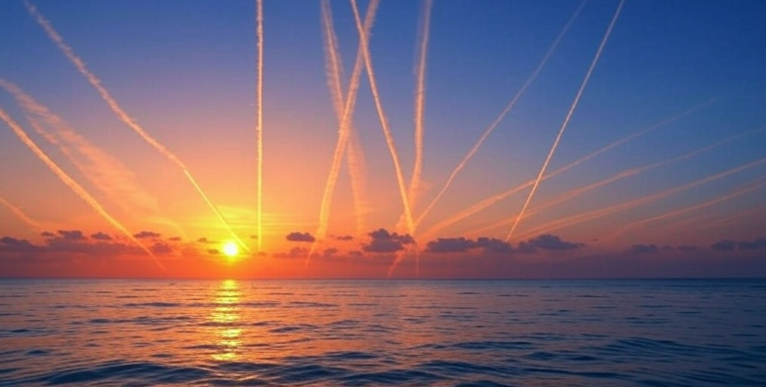 Weather balloon releasing sulfur dioxide into the stratosphere for geoengineering