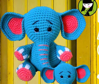 PATRON GRATIS ELEFANTE AMIGURUMI 45395