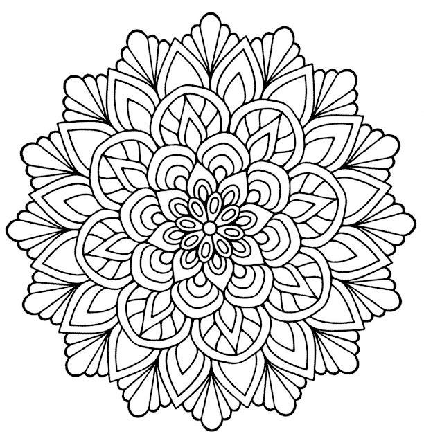 Desenhos de Mandalas para Imprimir e colorir