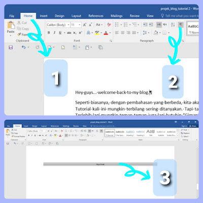 Mengatasi Halaman Kosong yang Susah Dihapus di MS. WORD, Gimana sih caranya menghapus halaman kosong atau blank page di Ms.Word?