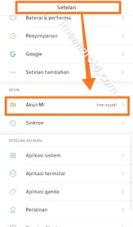 Cara blokir Xiaomi hilang