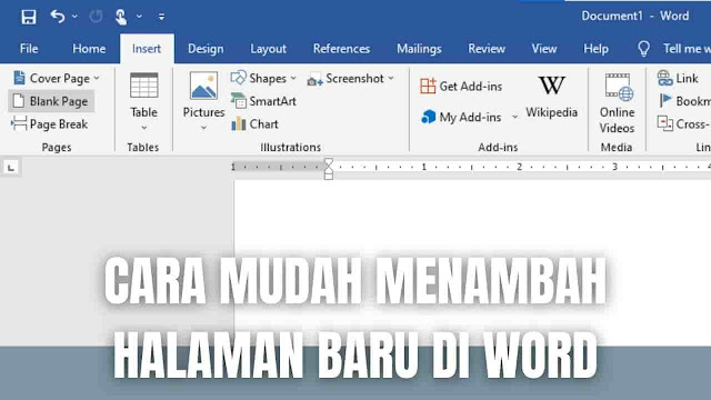 Cara Mudah Menambah Halaman Baru Di Word 2021, 2019, 2016, 2010, 2007 Dengan Cepat Di dalam menambah halaman baru di word dengan mudah dan cepat, ada beberapa langkah yang bisa di ikuti yang diantaranya adalah :  Pada word silahkan klik salah satu halaman atau pilih halaman yang ingin ditambah halaman baru Setelah itu pilih Insert di bagian bar atas Setelah itu Blank Page Maka secara otomatis halaman baru ditambah Selesai    Nah itu dia bagaimana cara mudah menambah halaman baru di word 2021, 2019, 2016, 2010, 2007, melalui bahasan di atas bisa diketahui mengenai langkah-langkah menambahkan halaman baru di dalam word windows dan macos. Mungkin hanya itu yang bisa disampaikan di dalam artikel ini, mohon maaf bila terjadi kesalahan di dalam penulisan, dan terimakasih telah membaca artikel ini."God Bless and Protect Us"