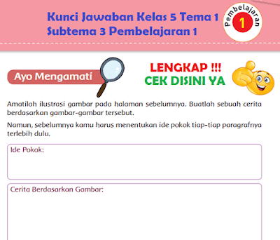 Kunci Jawaban Kelas 5 Tema 1 Subtema 3 Pembelajaran 1 www.simplenews.me