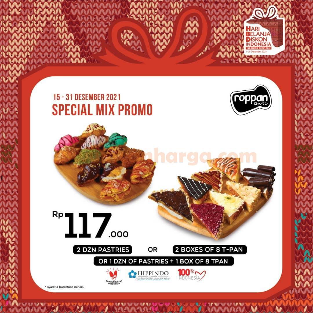ROPPAN Special Mix – Promo Beli Paket 2 Dzn Mix Pastries hanya Rp 117.000